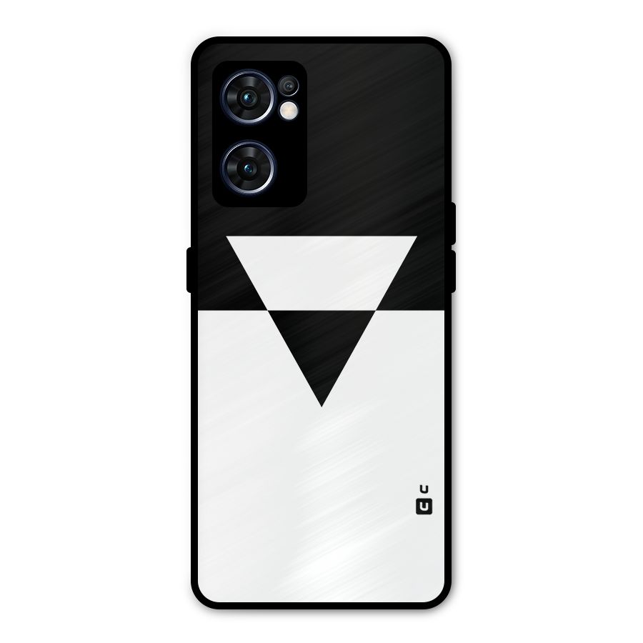 Minimal Triangle Metal Back Case for Oppo Reno7 5G