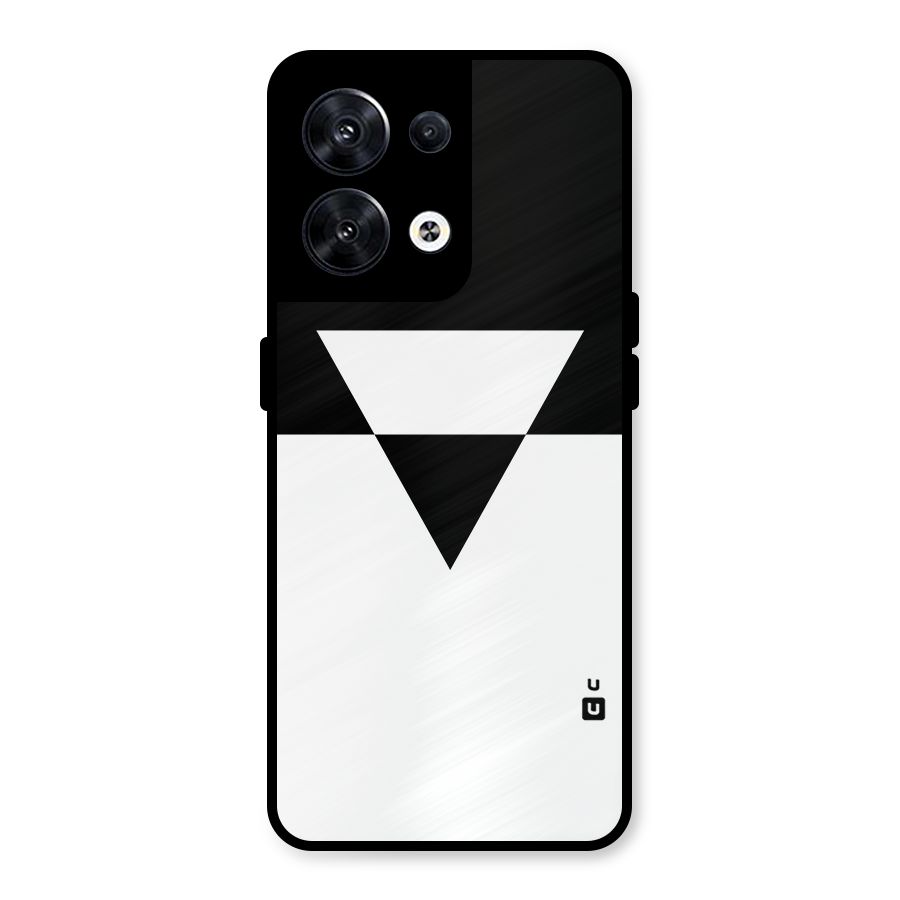 Minimal Triangle Metal Back Case for Oppo Reno8 5G