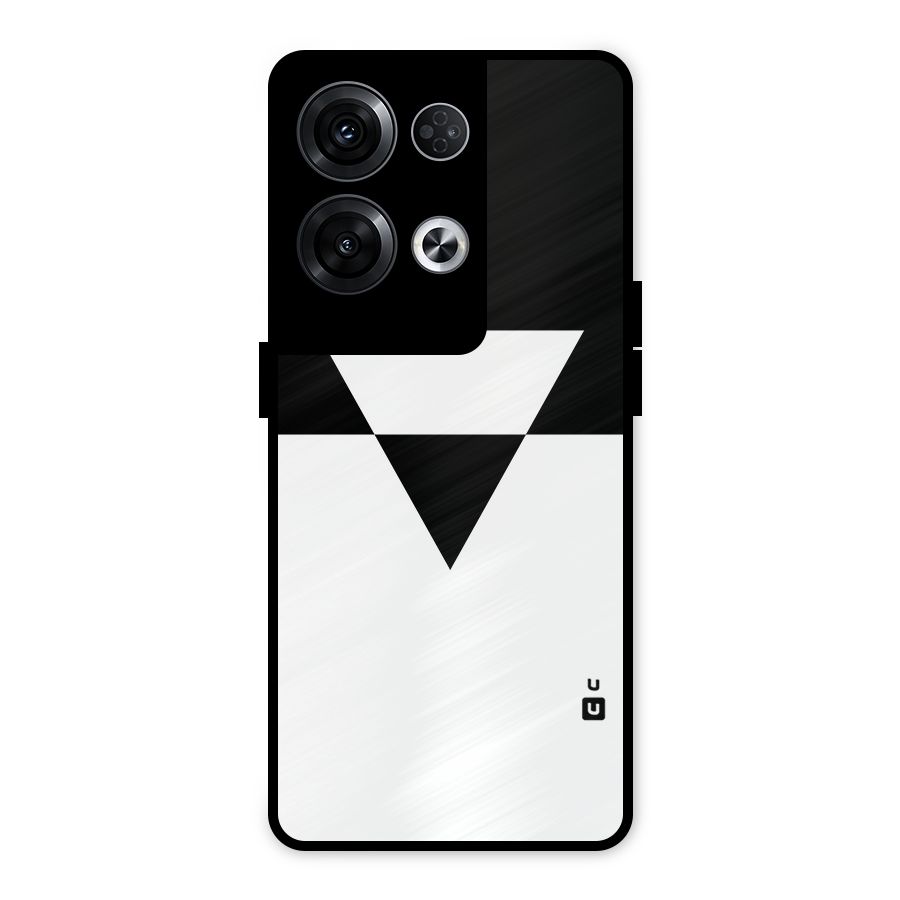 Minimal Triangle Metal Back Case for Oppo Reno8 Pro 5G