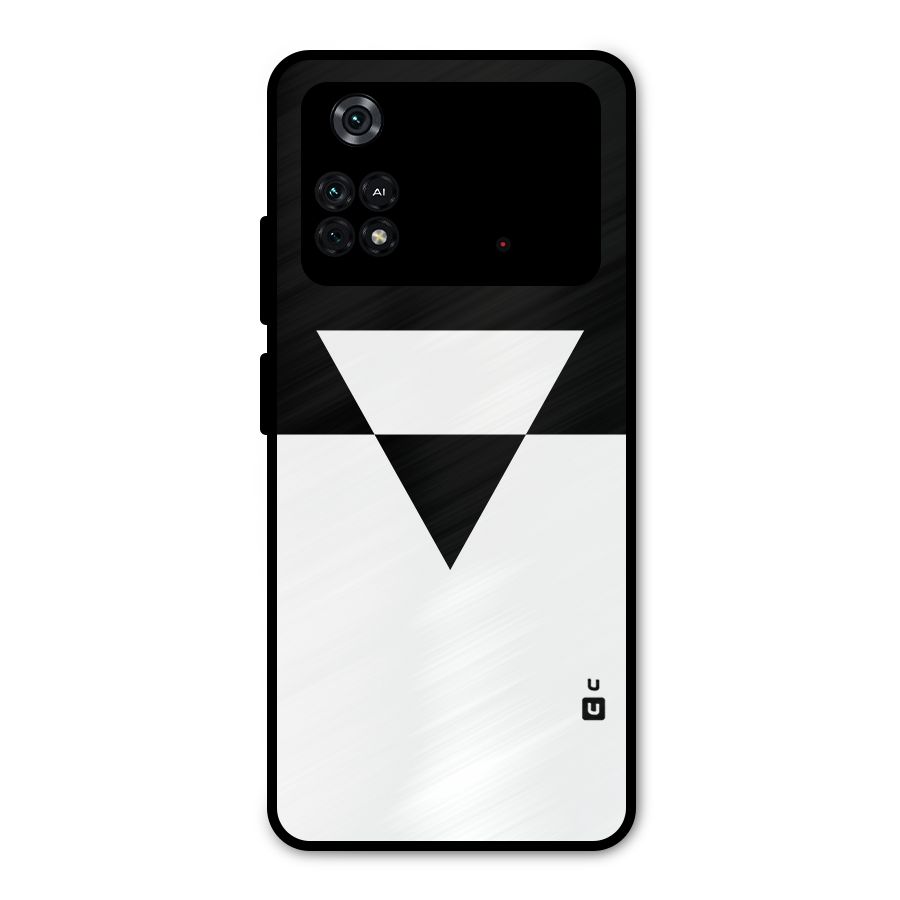 Minimal Triangle Metal Back Case for Poco M4 Pro 4G