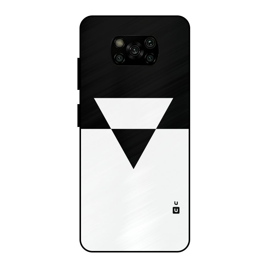 Minimal Triangle Metal Back Case for Poco X3
