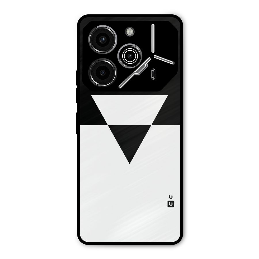 Minimal Triangle Metal Back Case for Tecno Pova 6 Pro