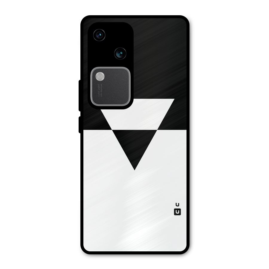 Minimal Triangle Metal Back Case for Vivo V30 Pro