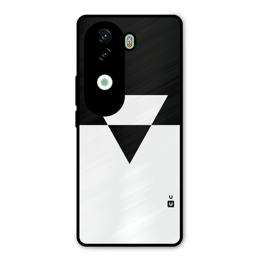 Minimal Triangle Metal Back Case for Vivo V40e