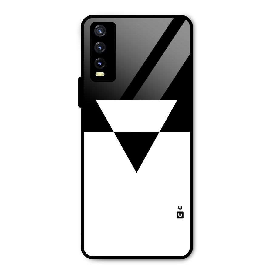 Minimal Triangle Metal Back Case for Vivo Y20g