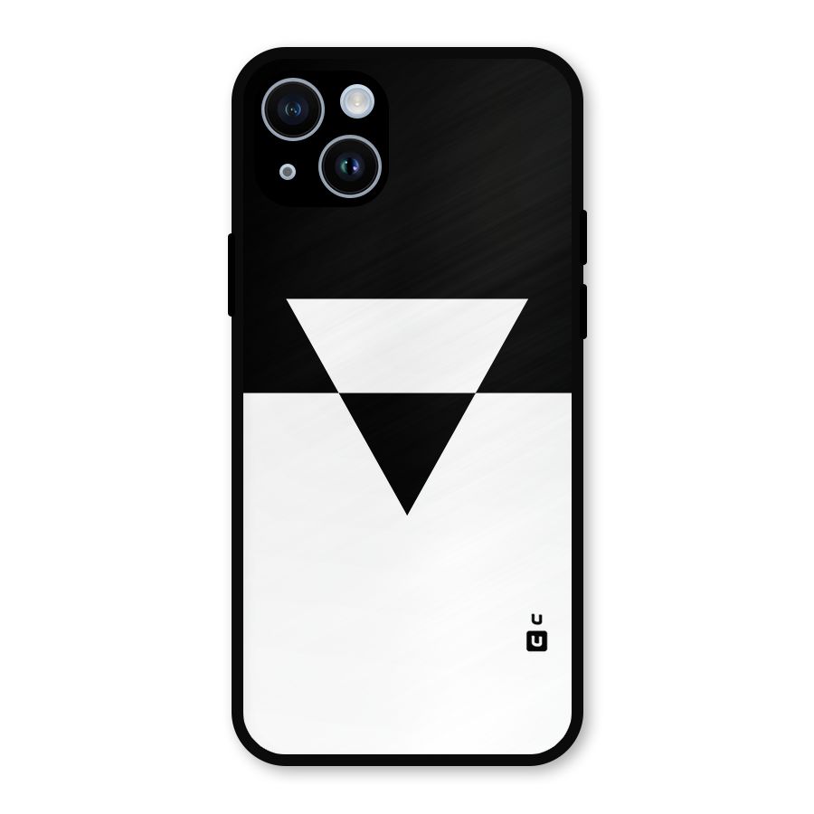 Minimal Triangle Metal Back Case for iPhone 14
