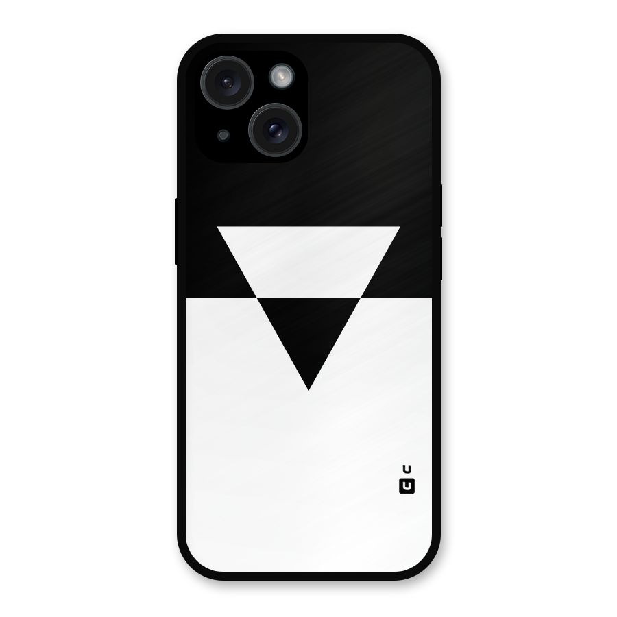 Minimal Triangle Metal Back Case for iPhone 15