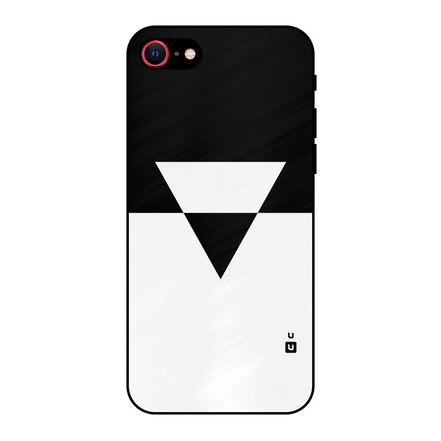 Minimal Triangle Metal Back Case for iPhone SE 2022