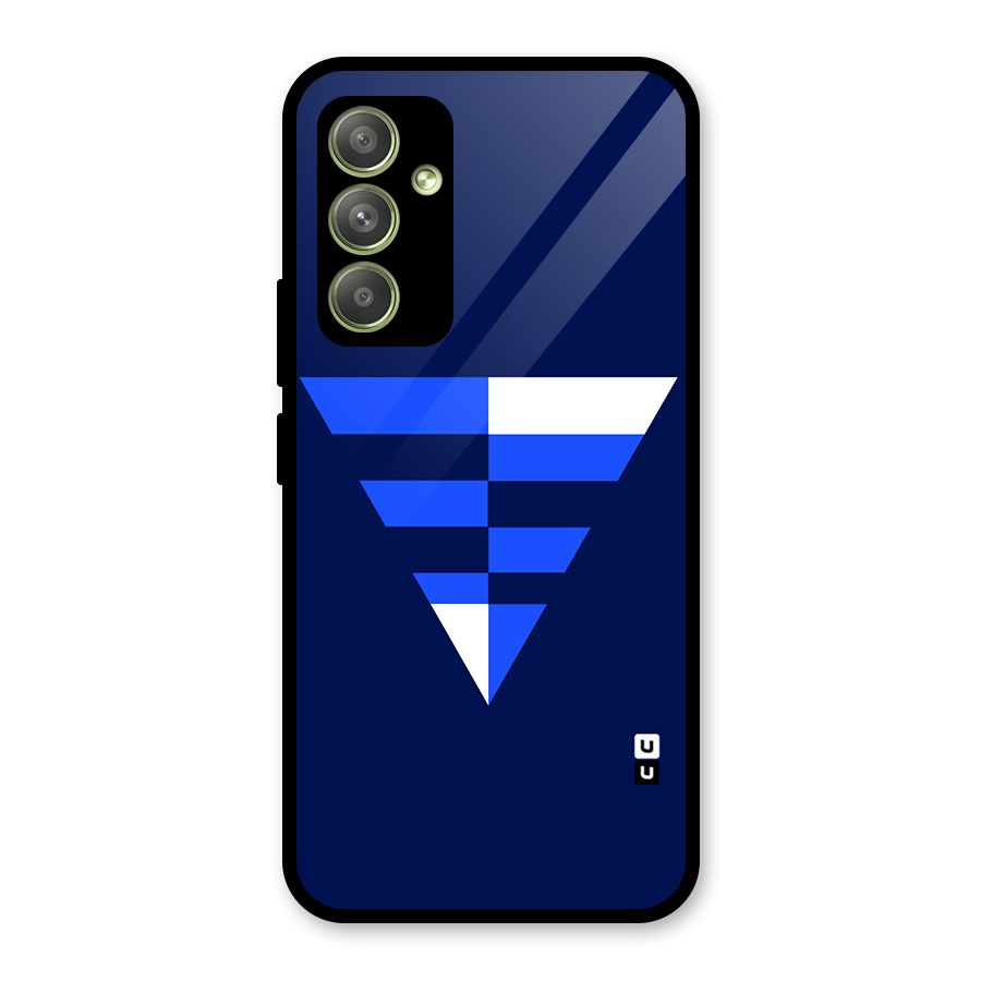 Minimalistic Abstract Inverted Triangle Glass Back Case for Galaxy A54