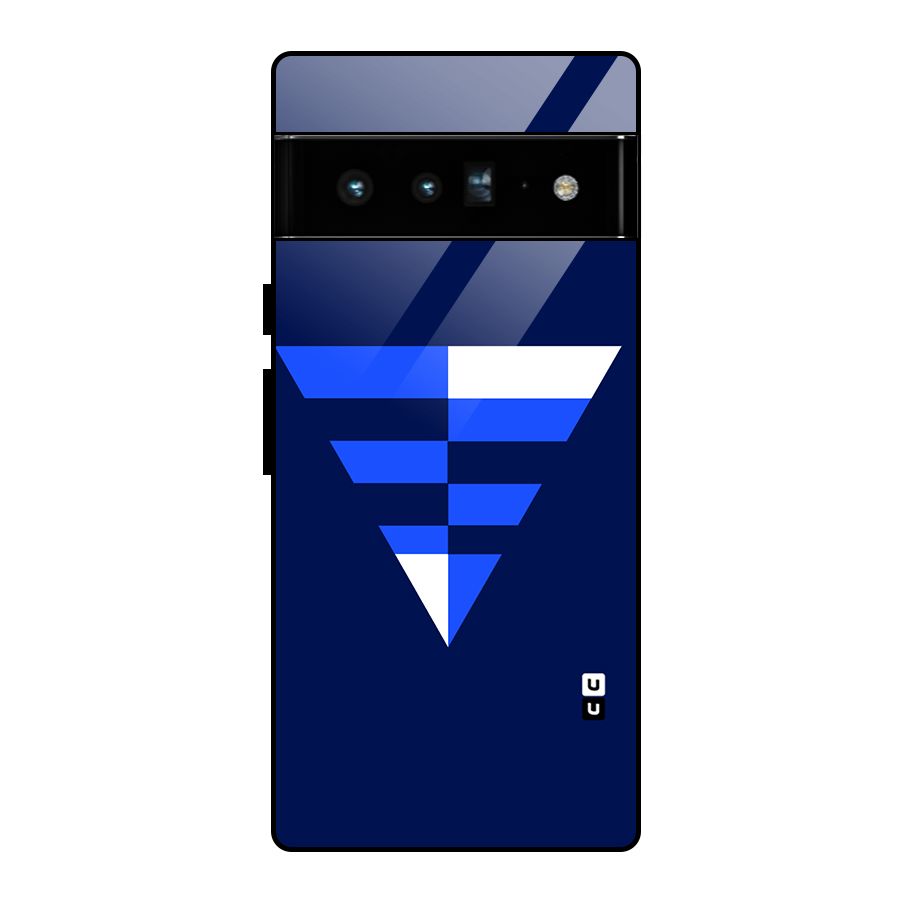 Minimalistic Abstract Inverted Triangle Glass Back Case for Google Pixel 6 Pro