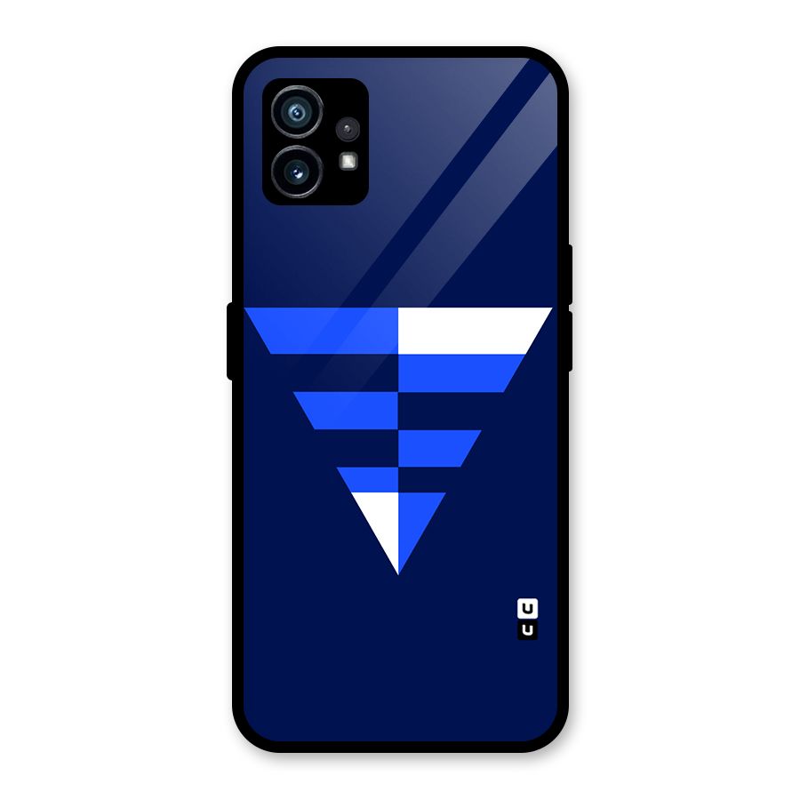 Minimalistic Abstract Inverted Triangle Glass Back Case for Nothing Phone 1