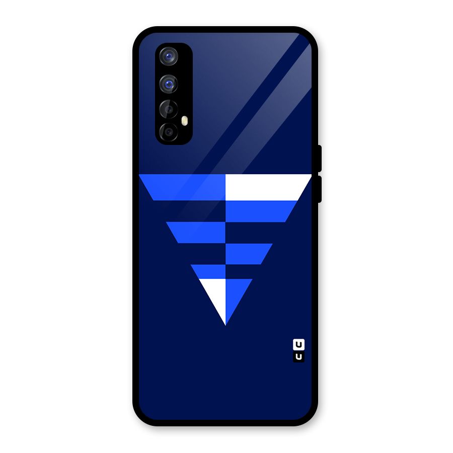 Minimalistic Abstract Inverted Triangle Glass Back Case for Realme Narzo 20 Pro