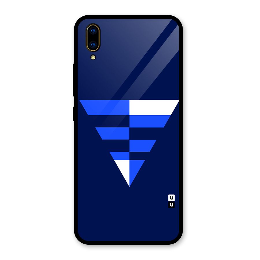 Minimalistic Abstract Inverted Triangle Glass Back Case for Vivo V11 Pro