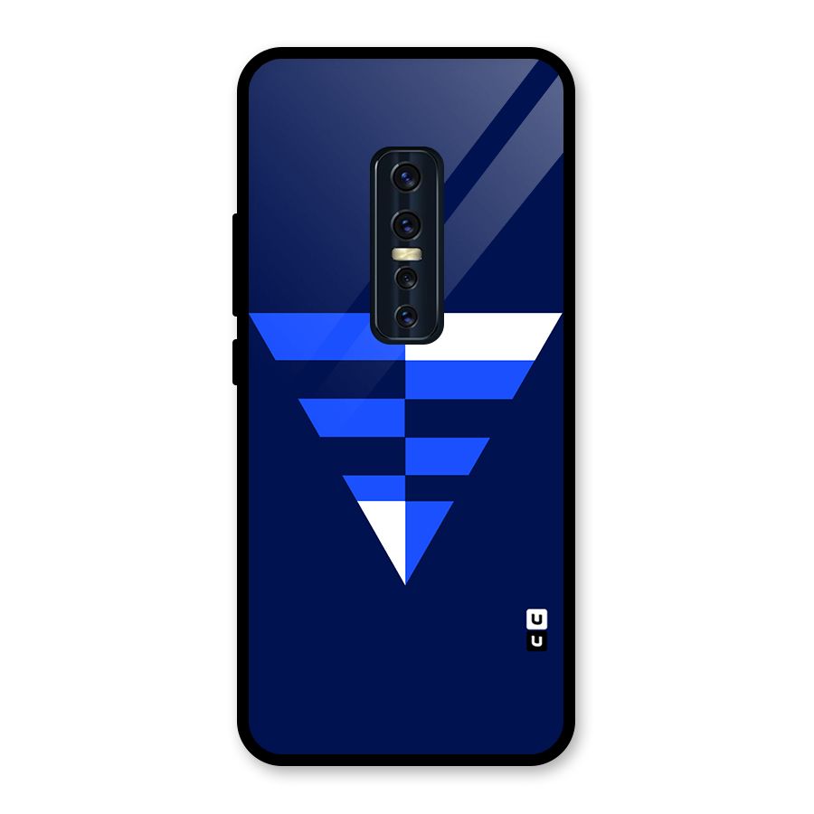 Minimalistic Abstract Inverted Triangle Glass Back Case for Vivo V17 Pro