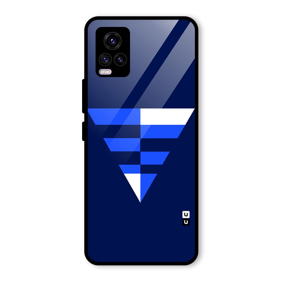 Minimalistic Abstract Inverted Triangle Glass Back Case for Vivo V20 2021