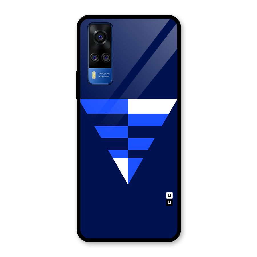Minimalistic Abstract Inverted Triangle Glass Back Case for Vivo Y31