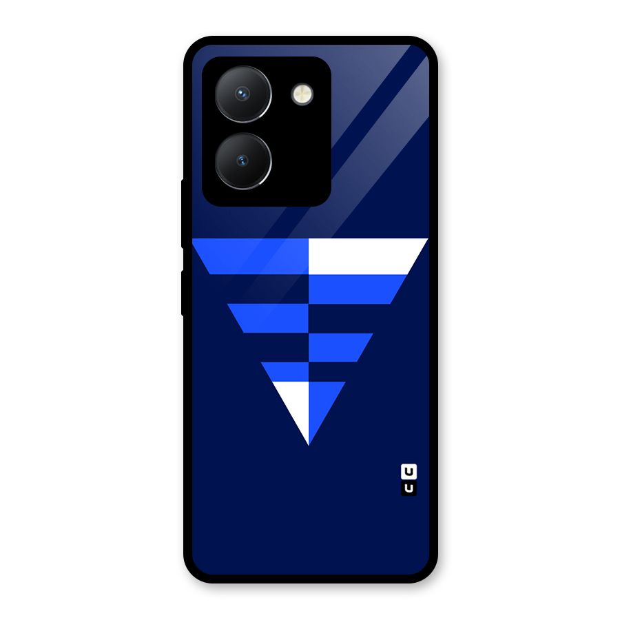 Minimalistic Abstract Inverted Triangle Glass Back Case for Vivo Y36
