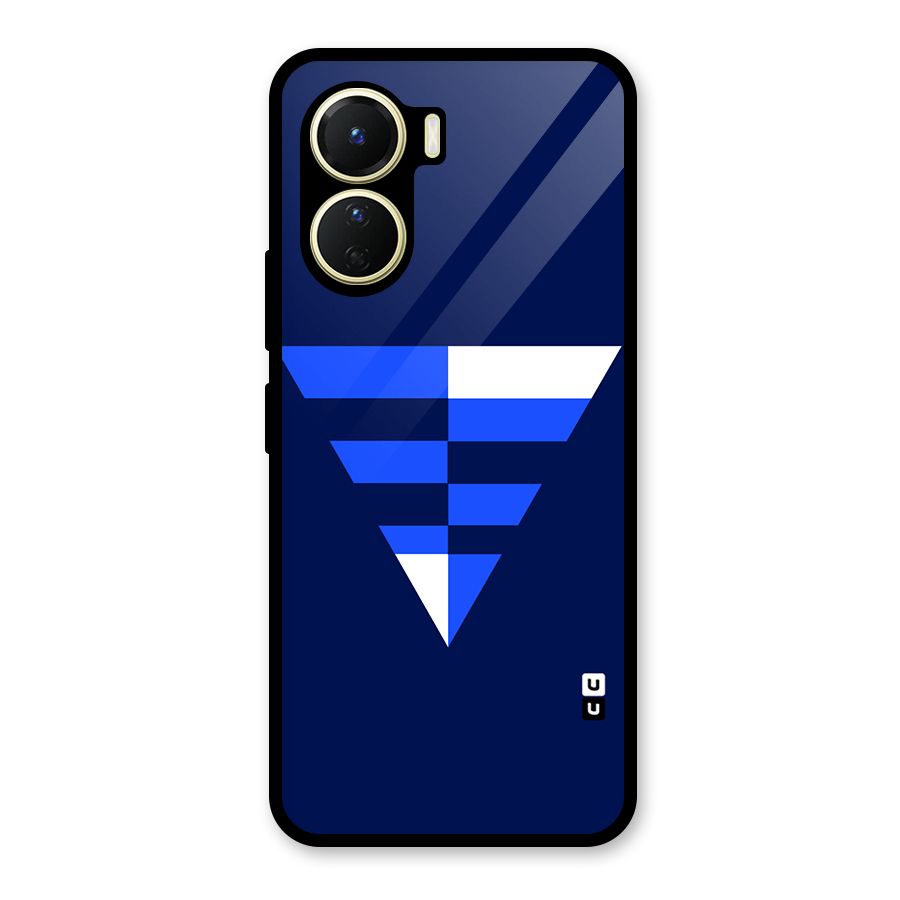 Minimalistic Abstract Inverted Triangle Glass Back Case for Vivo Y56