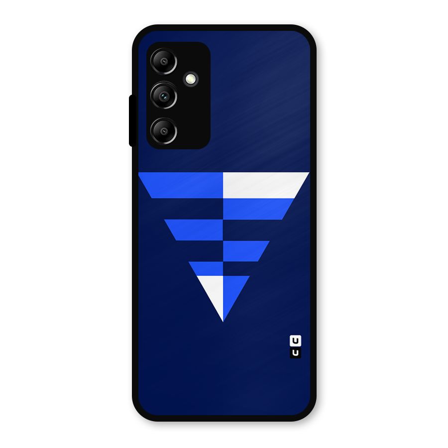 Minimalistic Abstract Inverted Triangle Metal Back Case for Galaxy A14 5G