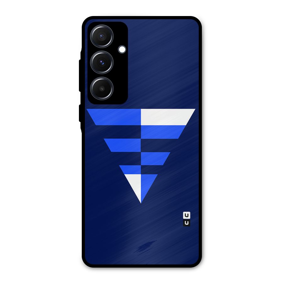 Minimalistic Abstract Inverted Triangle Metal Back Case for Galaxy A55