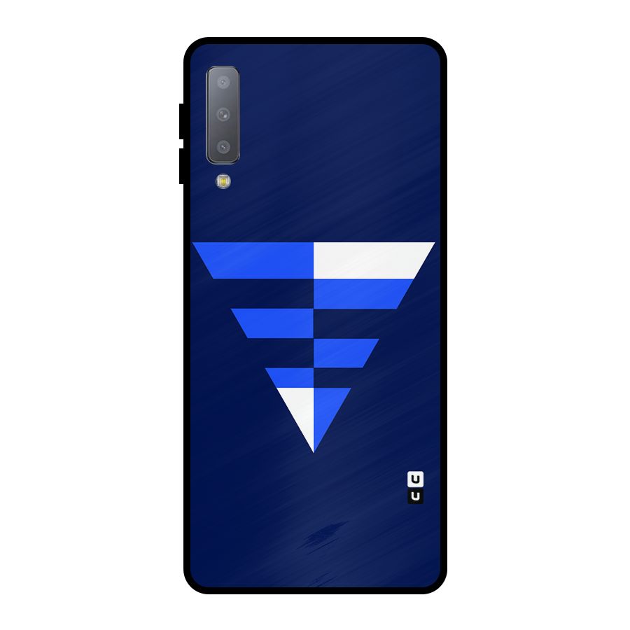 Minimalistic Abstract Inverted Triangle Metal Back Case for Galaxy A7 (2018)