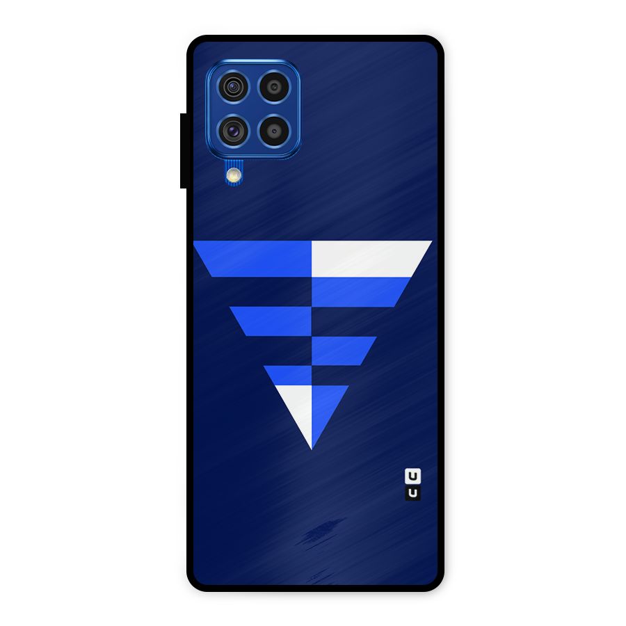 Minimalistic Abstract Inverted Triangle Metal Back Case for Galaxy F62