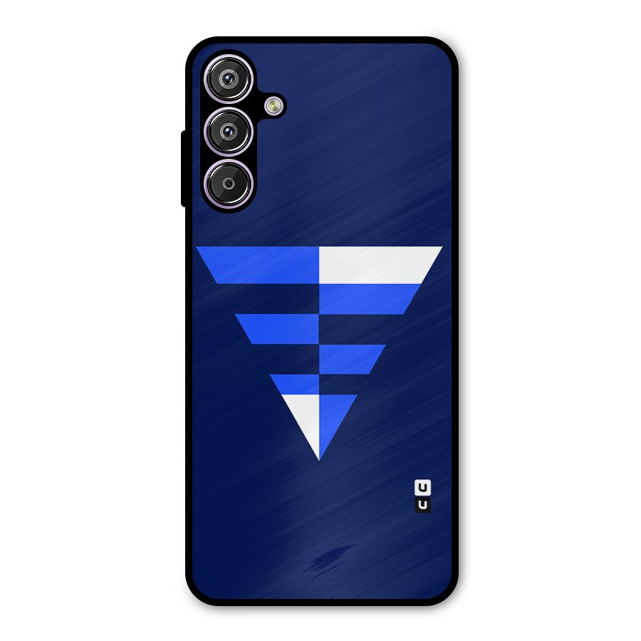 Minimalistic Abstract Inverted Triangle Metal Back Case for Galaxy M15