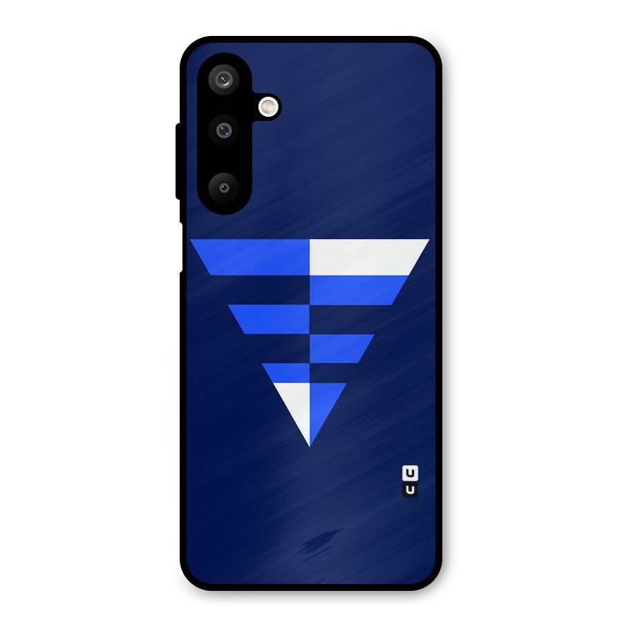 Minimalistic Abstract Inverted Triangle Metal Back Case for Galaxy M16