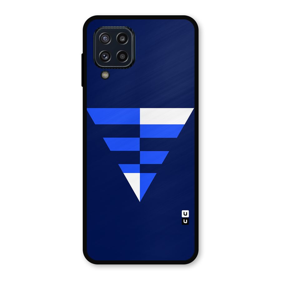 Minimalistic Abstract Inverted Triangle Metal Back Case for Galaxy M32