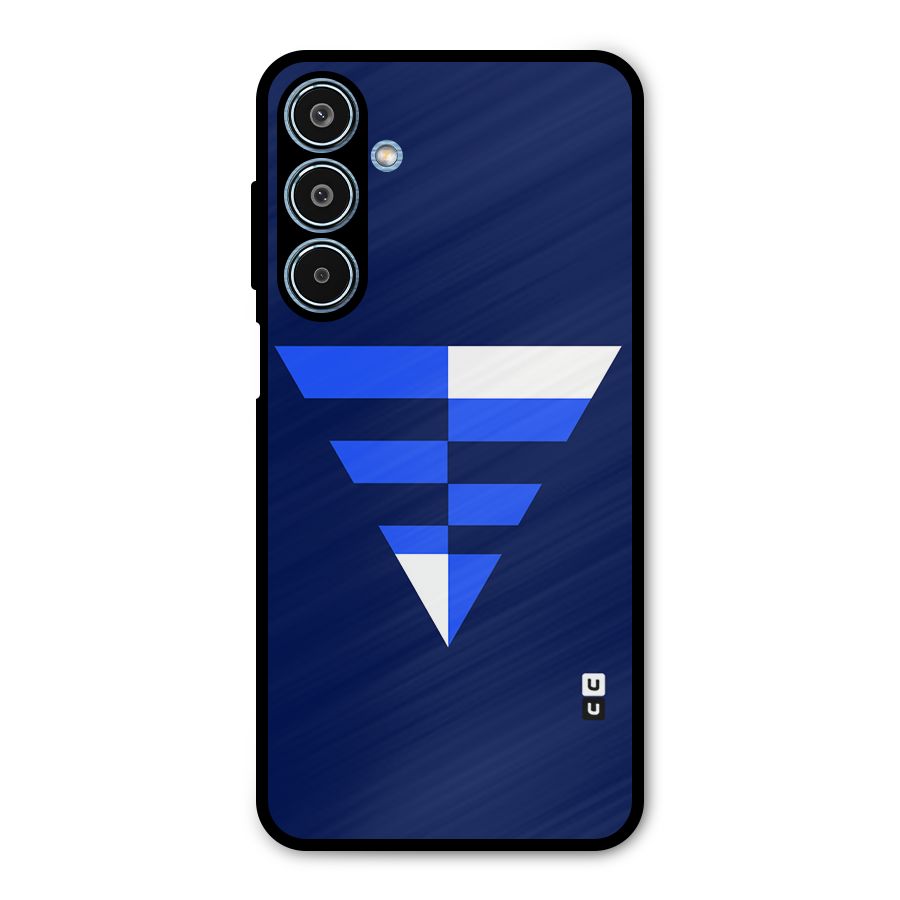 Minimalistic Abstract Inverted Triangle Metal Back Case for Galaxy M35
