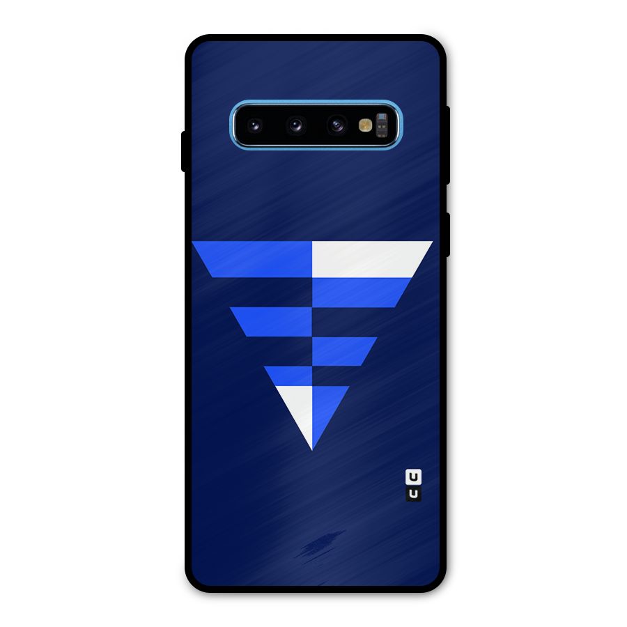 Minimalistic Abstract Inverted Triangle Metal Back Case for Galaxy S10