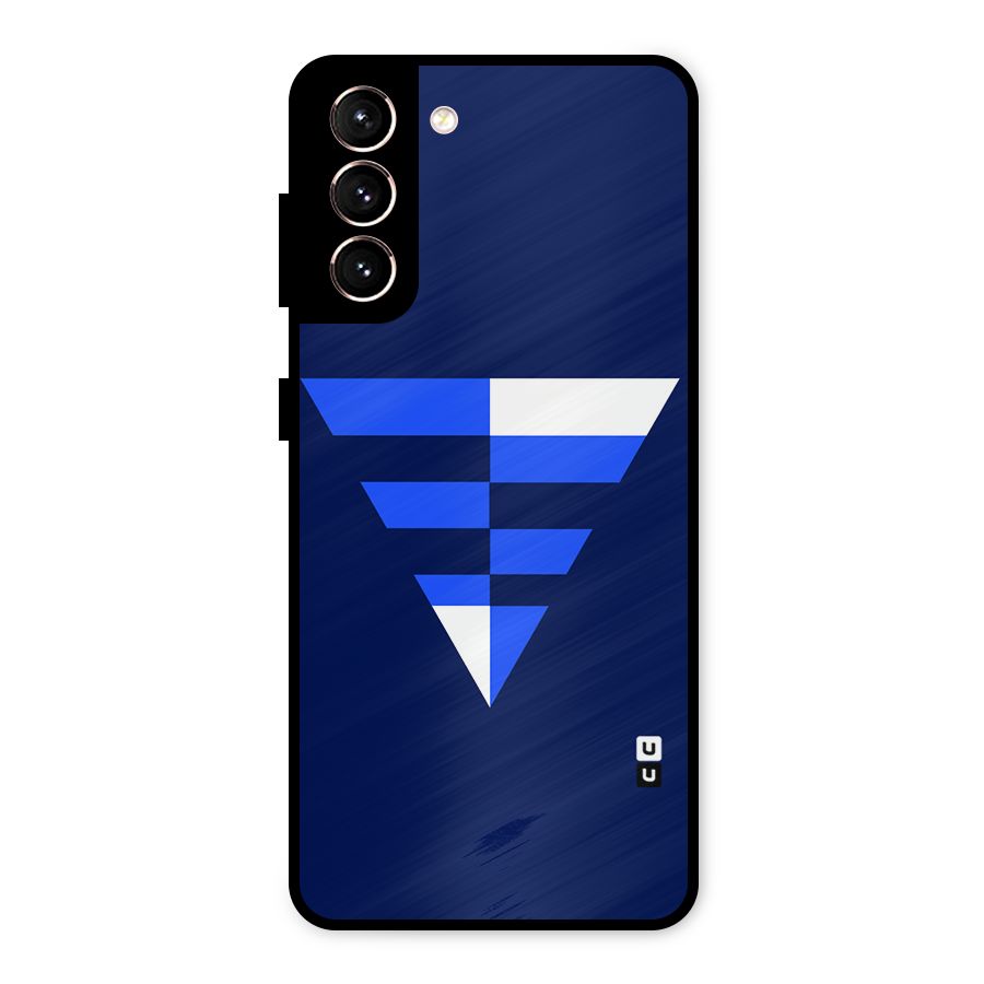 Minimalistic Abstract Inverted Triangle Metal Back Case for Galaxy S21 5G
