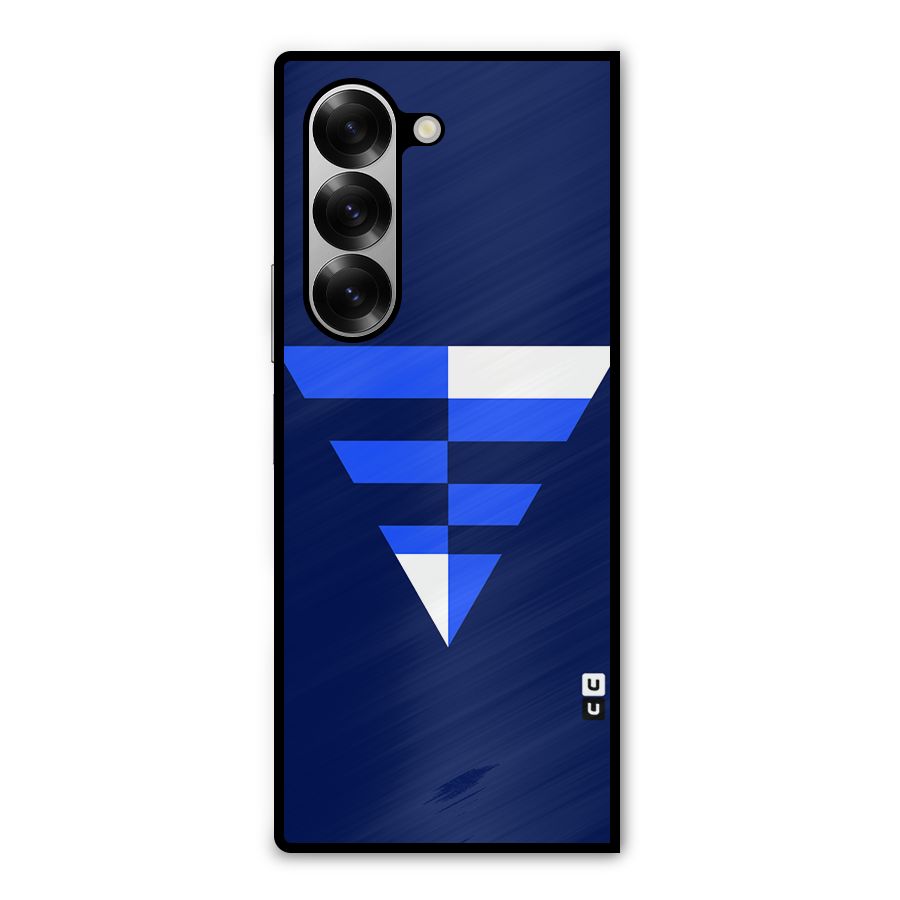 Minimalistic Abstract Inverted Triangle Metal Back Case for Galaxy Z Fold6
