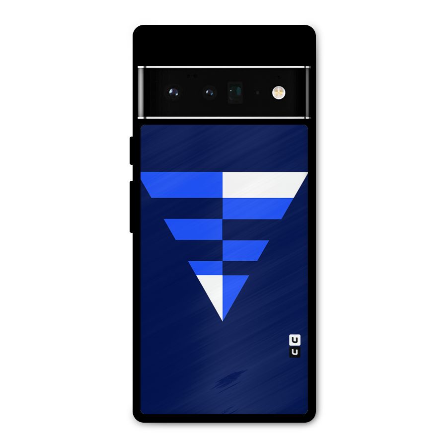 Minimalistic Abstract Inverted Triangle Metal Back Case for Google Pixel 6 Pro