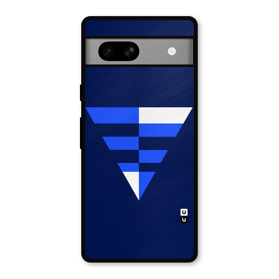 Minimalistic Abstract Inverted Triangle Metal Back Case for Google Pixel 7a