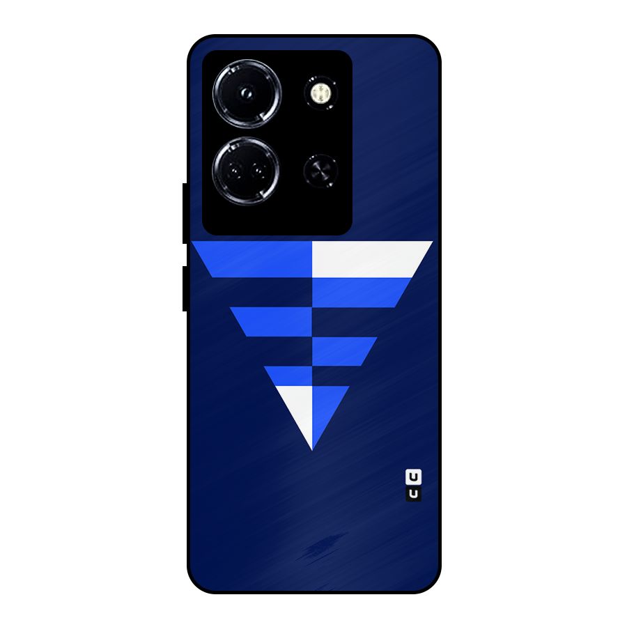 Minimalistic Abstract Inverted Triangle Metal Back Case for Infinix Note 30 5G