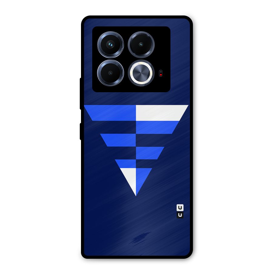 Minimalistic Abstract Inverted Triangle Metal Back Case for Infinix Note 40 5G