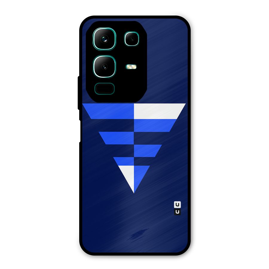 Minimalistic Abstract Inverted Triangle Metal Back Case for Infinix Note 50x