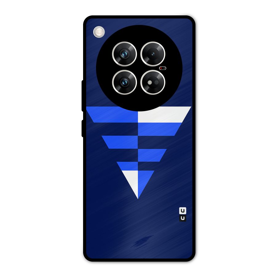 Minimalistic Abstract Inverted Triangle Metal Back Case for Infinix Zero 40 5G
