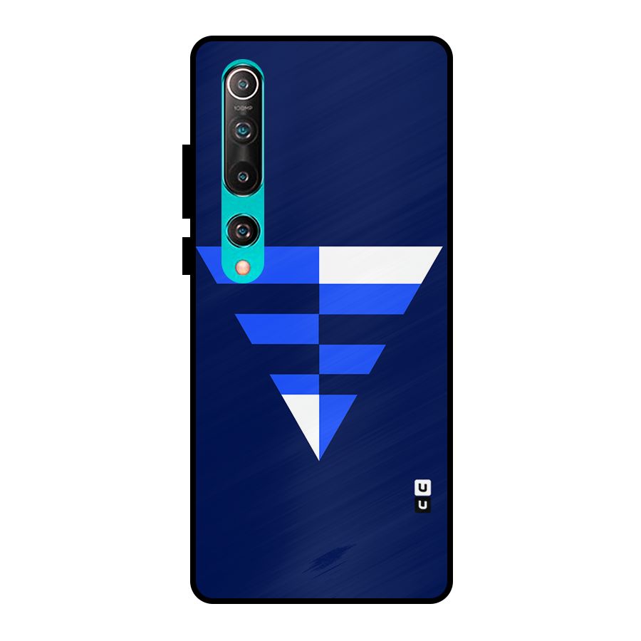 Minimalistic Abstract Inverted Triangle Metal Back Case for Mi 10