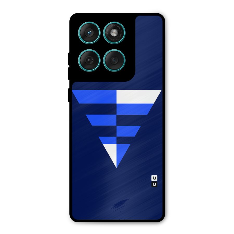 Minimalistic Abstract Inverted Triangle Metal Back Case for Motorola Edge 60 Fusion