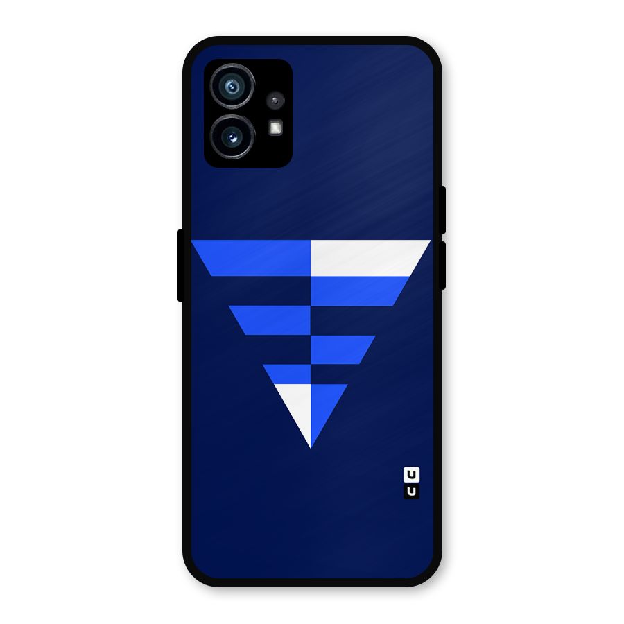 Minimalistic Abstract Inverted Triangle Metal Back Case for Nothing Phone 1