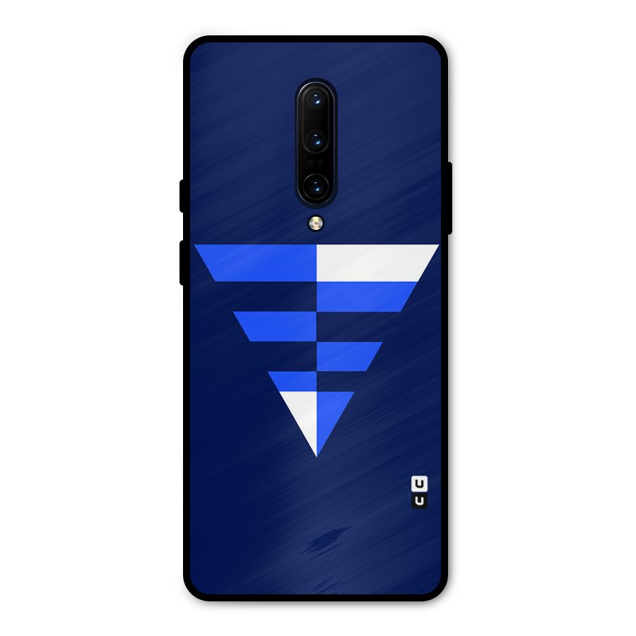 Minimalistic Abstract Inverted Triangle Metal Back Case for OnePlus 7 Pro