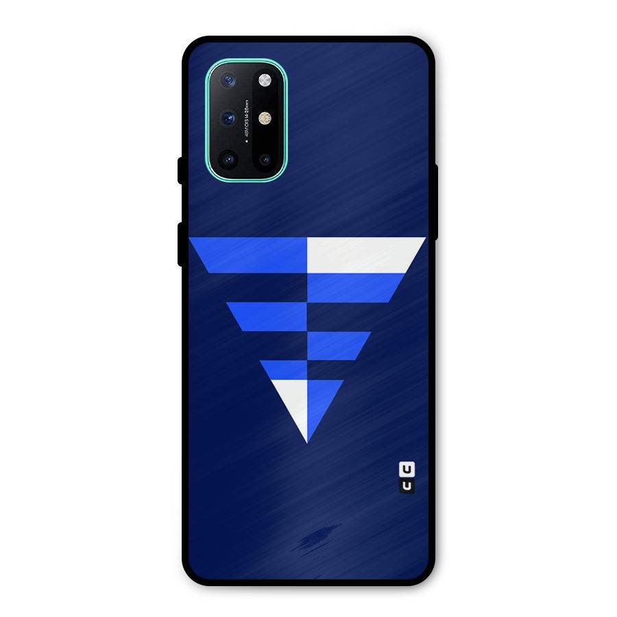 Minimalistic Abstract Inverted Triangle Metal Back Case for OnePlus 8T