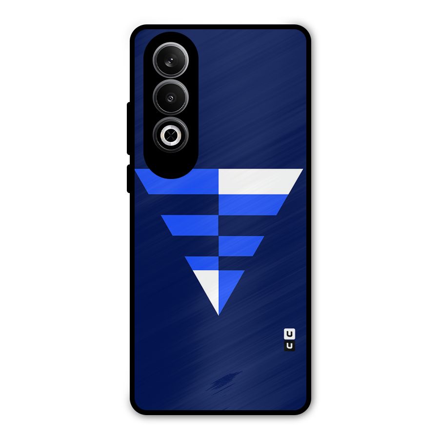 Minimalistic Abstract Inverted Triangle Metal Back Case for OnePlus Nord CE4