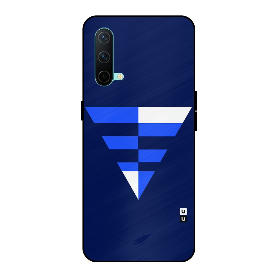 Minimalistic Abstract Inverted Triangle Metal Back Case for OnePlus Nord CE 5G