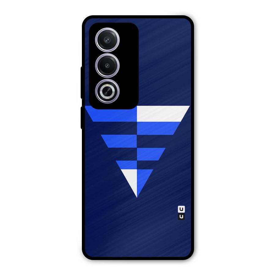Minimalistic Abstract Inverted Triangle Metal Back Case for Oppo K12x
