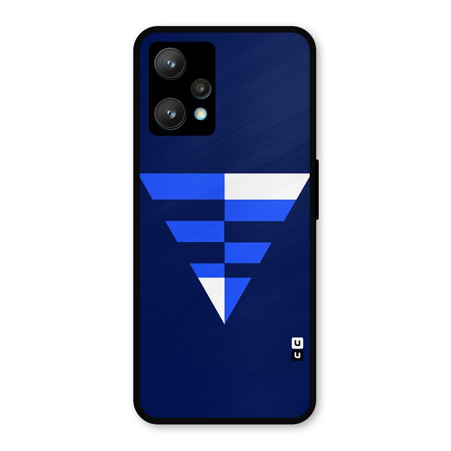 Minimalistic Abstract Inverted Triangle Metal Back Case for Realme Narzo 50 Pro