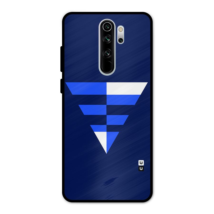 Minimalistic Abstract Inverted Triangle Metal Back Case for Redmi Note 8 Pro