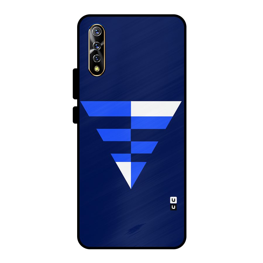 Minimalistic Abstract Inverted Triangle Metal Back Case for Vivo S1